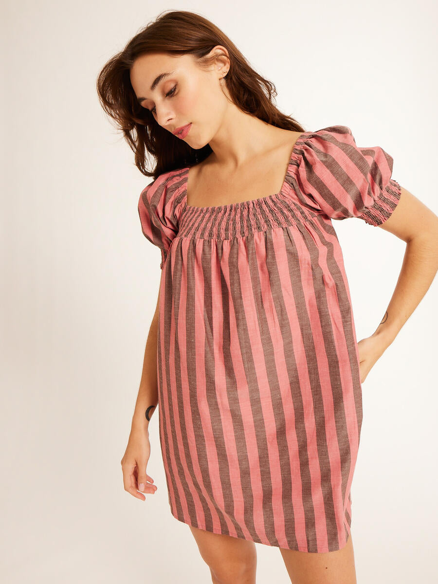 Jane Dress in Rosewood & Sable