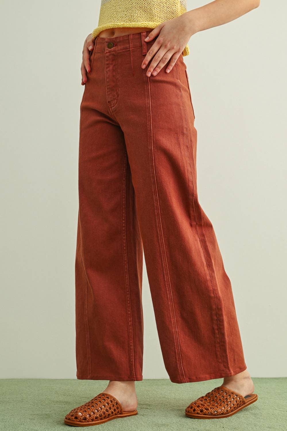 Cora Stretch Wide Leg Pants