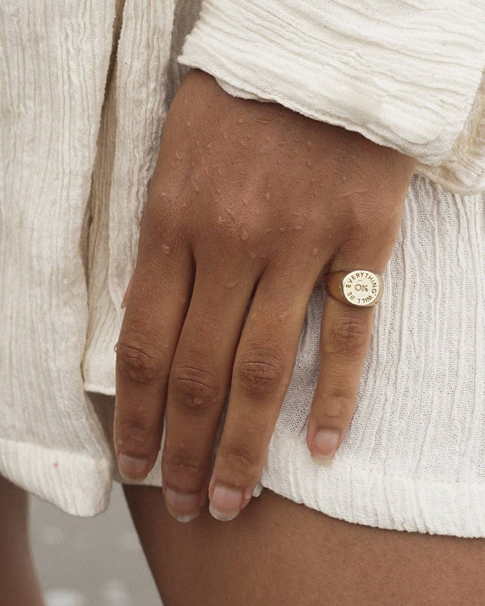 Everything Will Be OK Signet Ring
