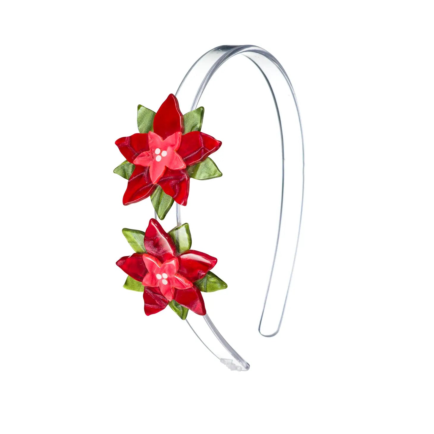 Double Poinsettia Headband