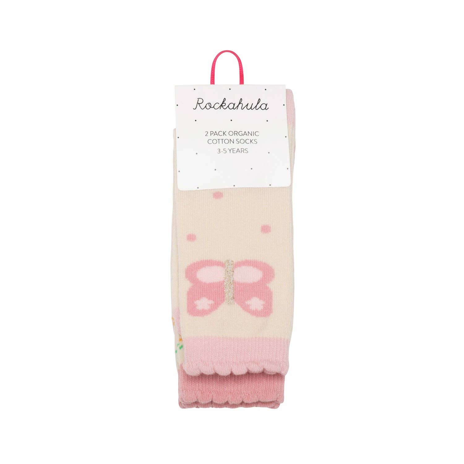 Tiny Blossom Butterfly 2 Pack Socks
