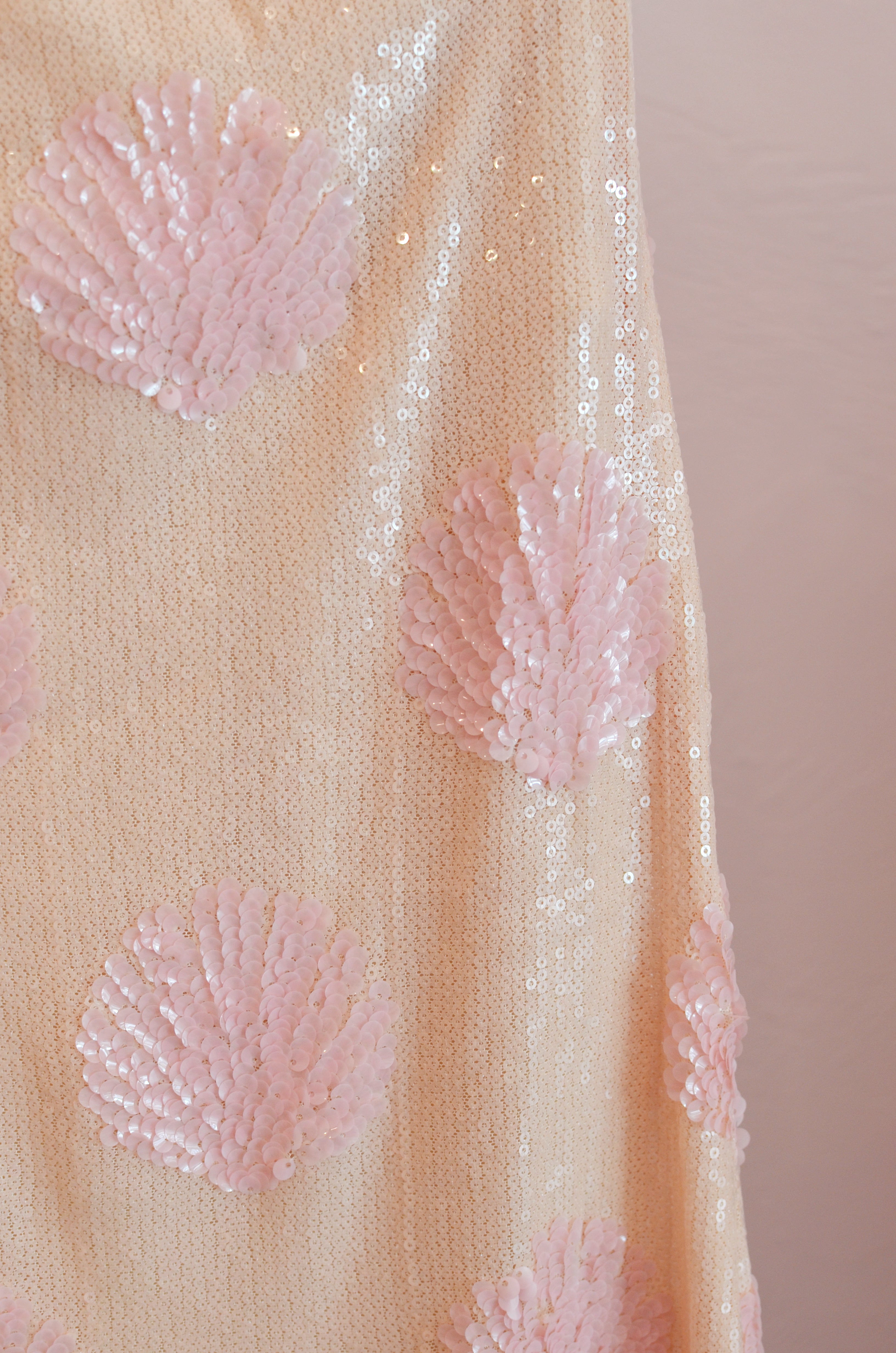 Lizzy Midi Dress | Shell Sequins