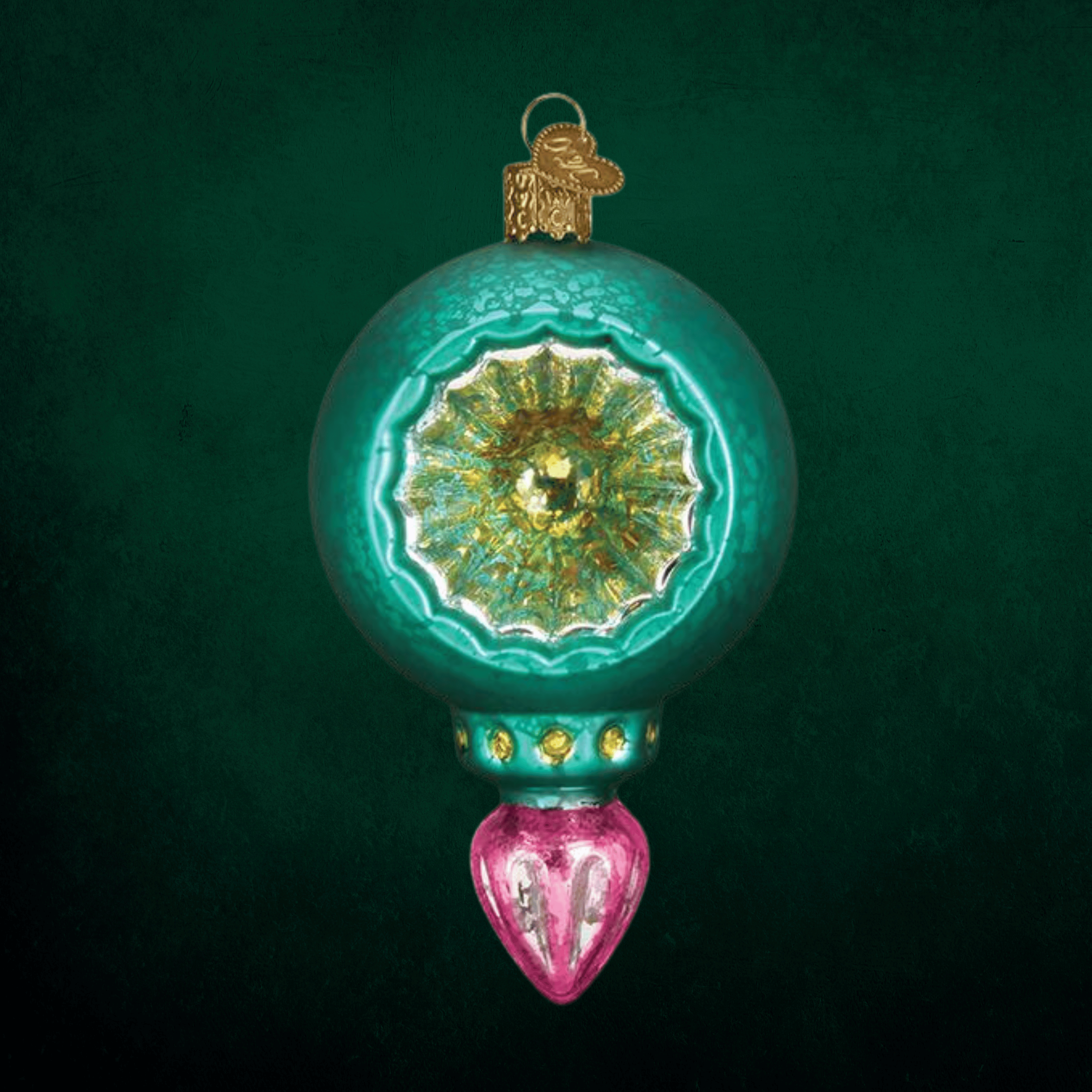 Turquoise Luster Reflection Ornament