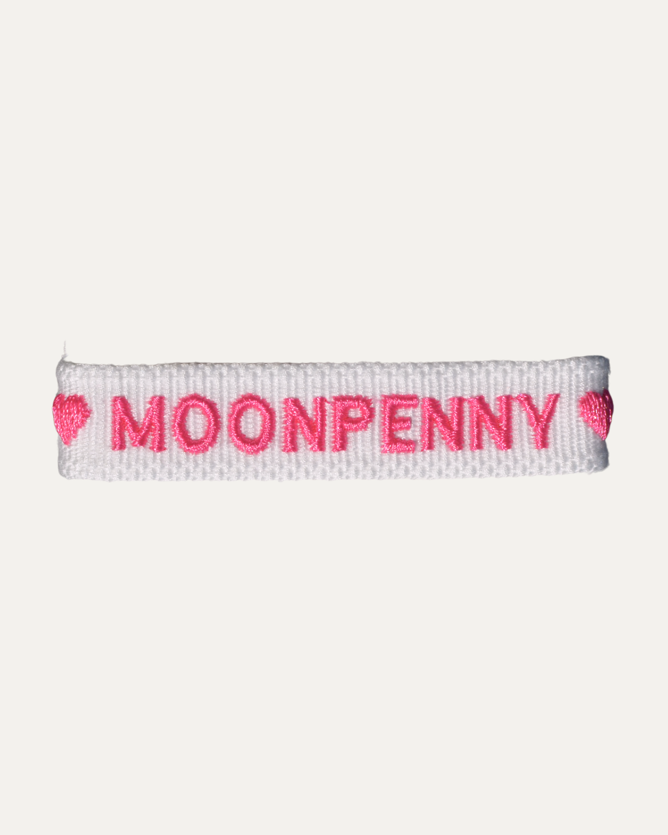 Moonpenny Woven Bracelet | Pink Hearts
