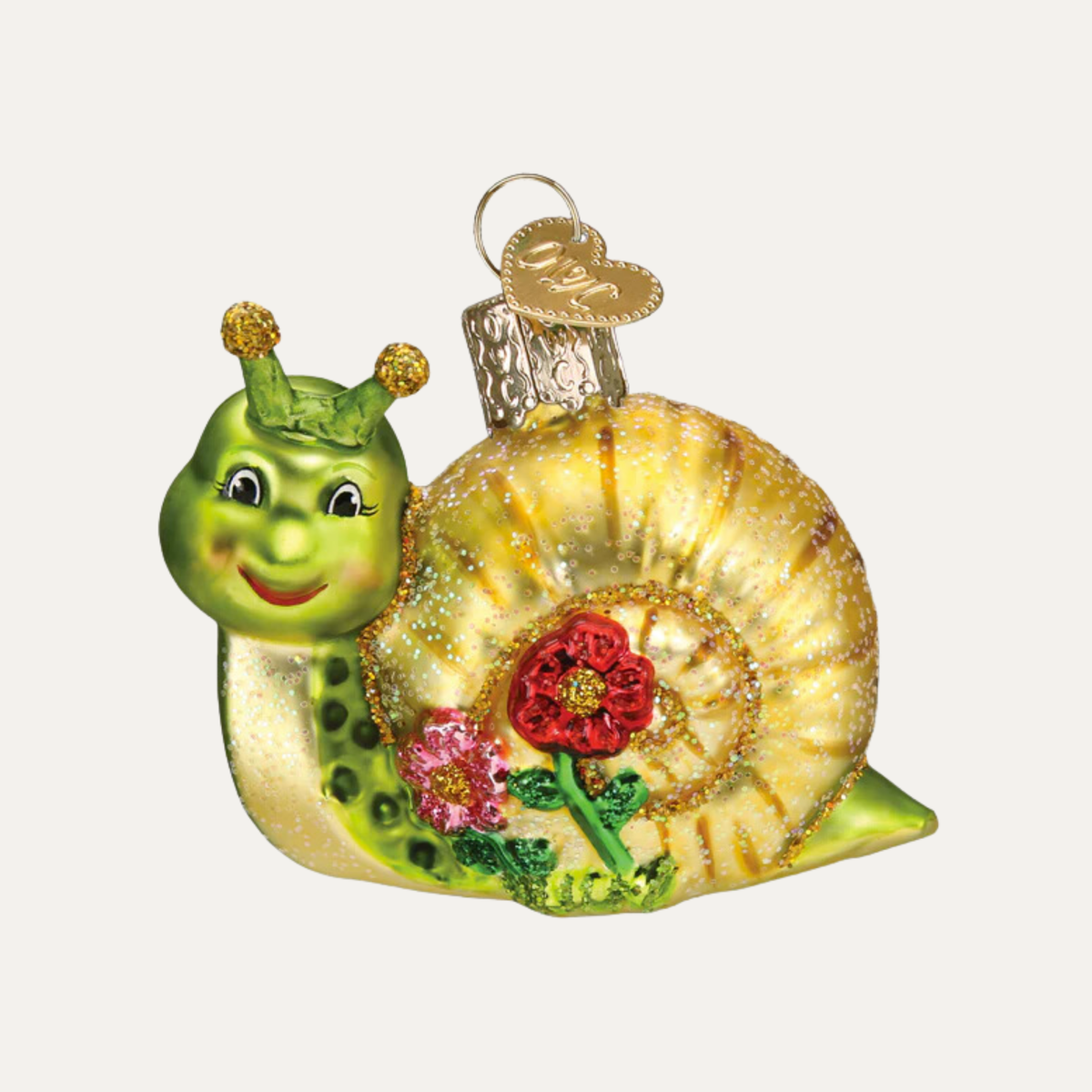 Smiley Snail Ornament