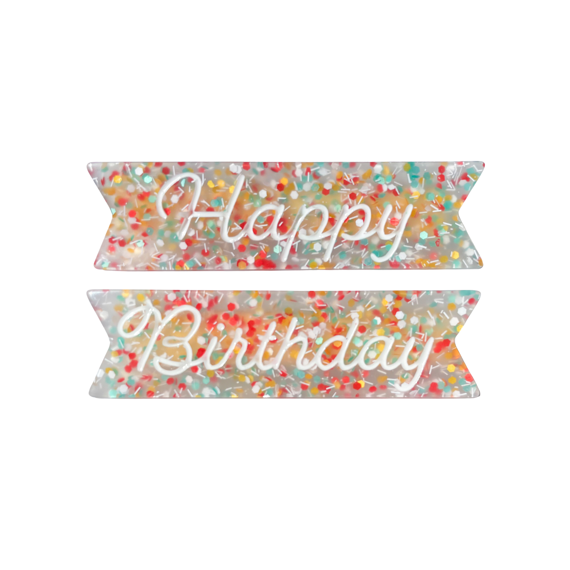 Happy Birthday Hair Clips