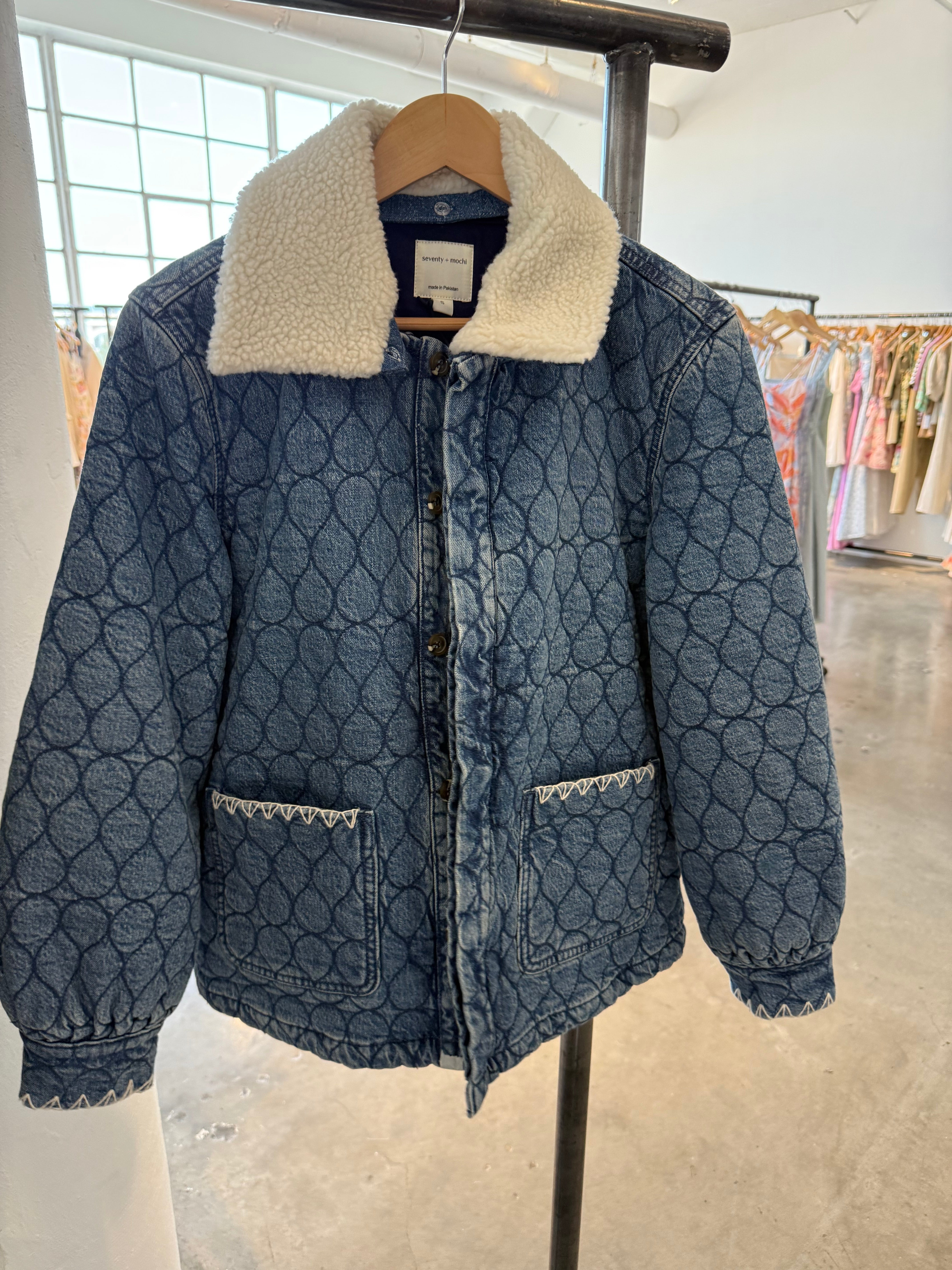 Frida Sherpa Quilted Jacket