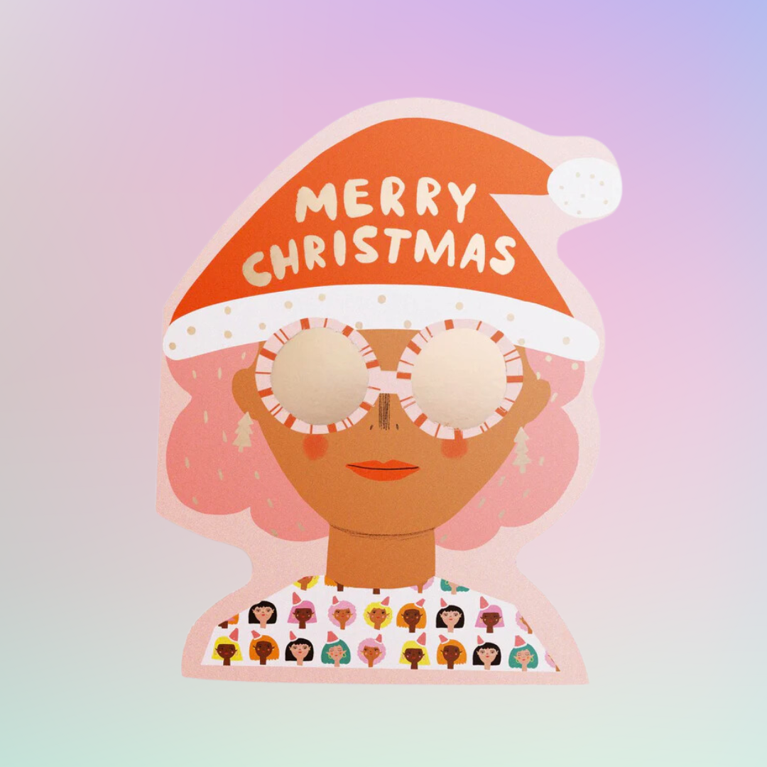 Xmas Party Girl Greeting Card