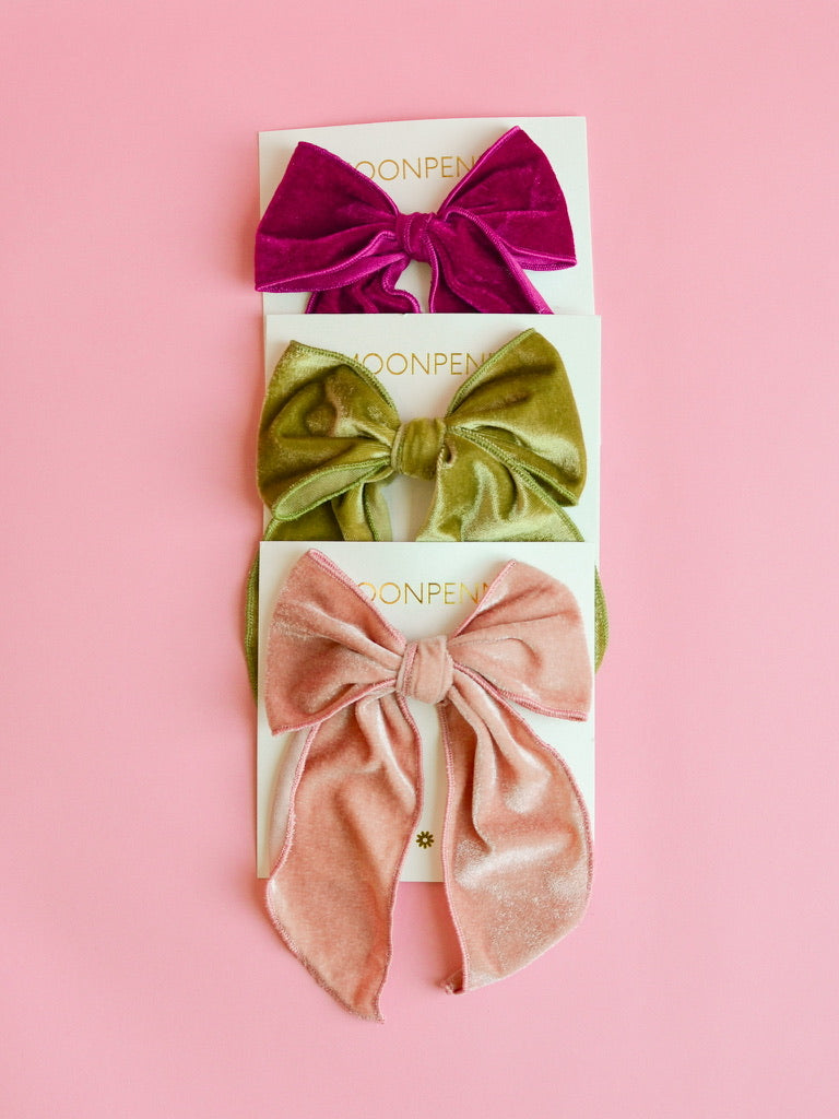 Clara Velvet Hair Bow