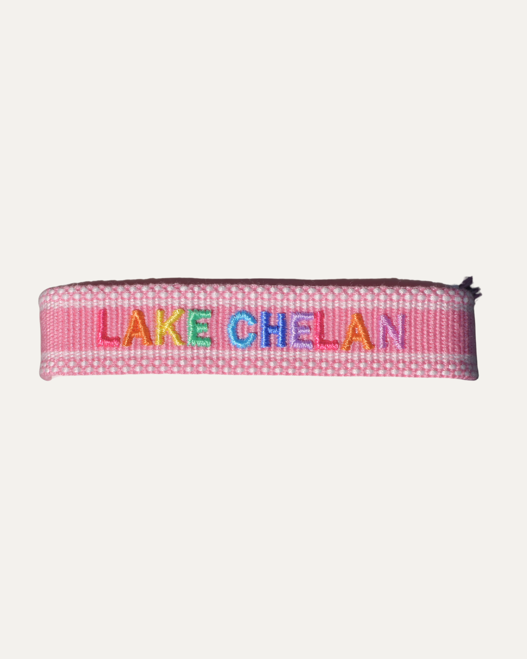 Lake Chelan Woven Bracelet | Pink Confetti