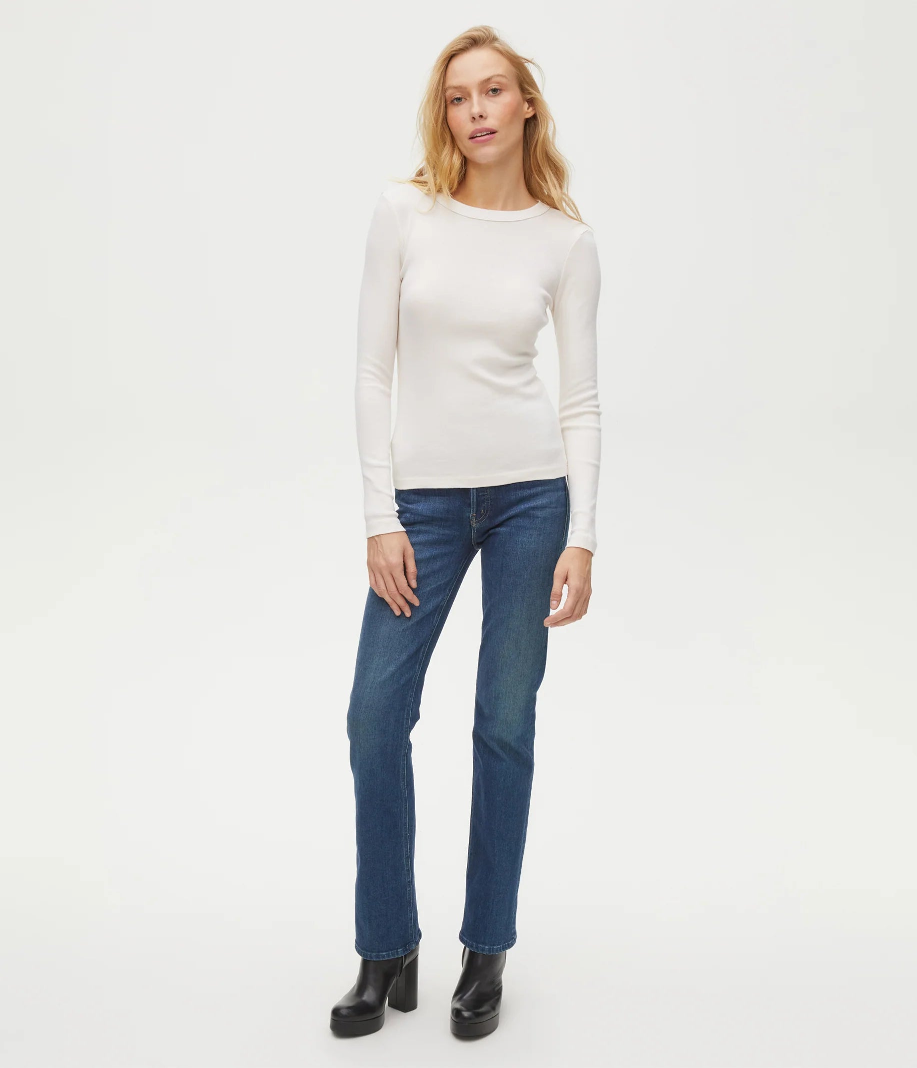 Nori Long Sleeve Tee | Chalk