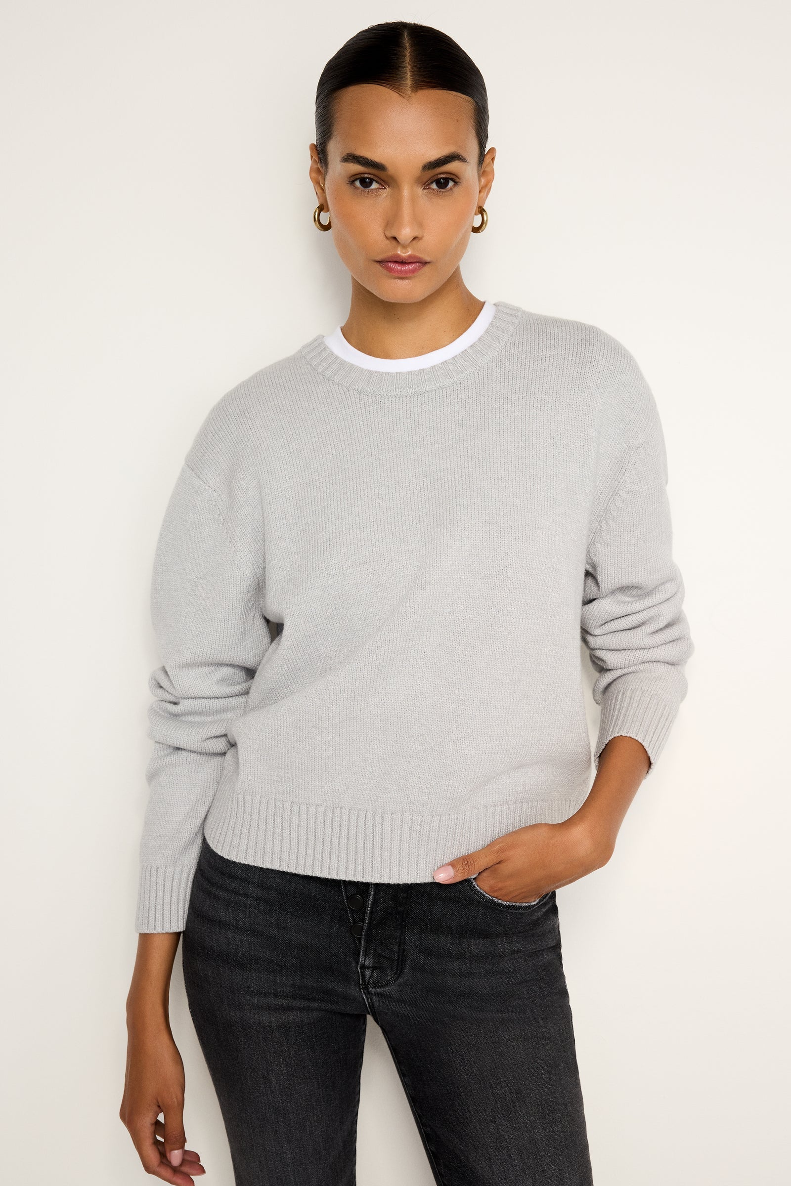 Heavy Cozy Crewneck | Heather Grey