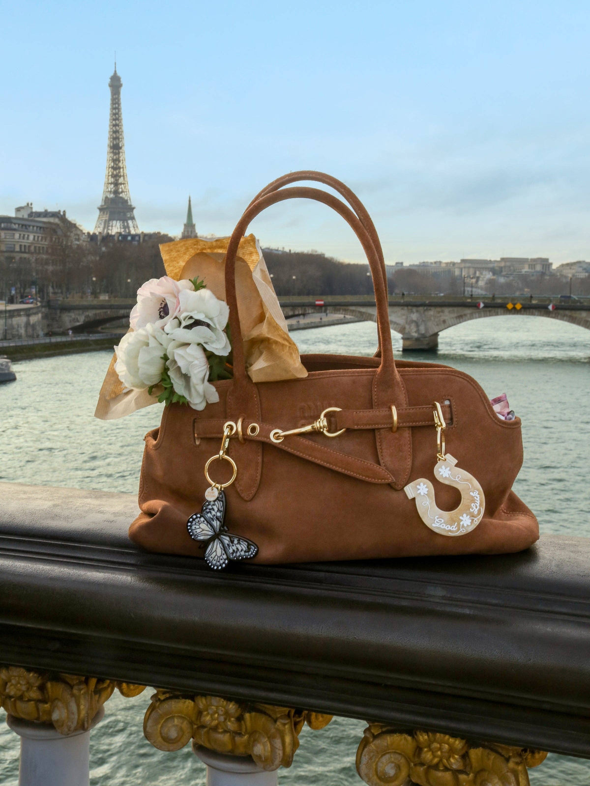 Good Luck Horseshoe Bag Charm + Keychain