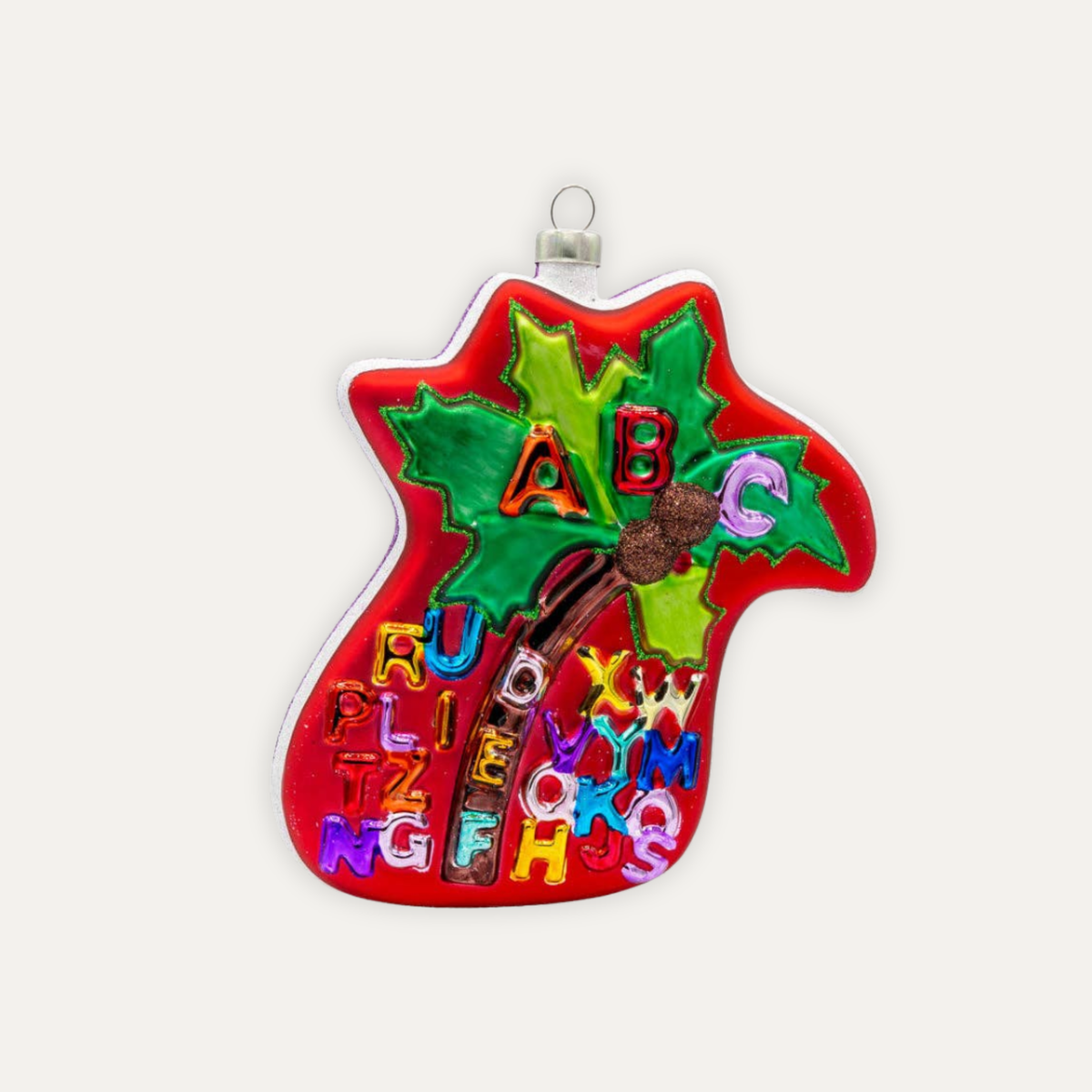 Chicka Chicka Boom Boom Glass Ornament