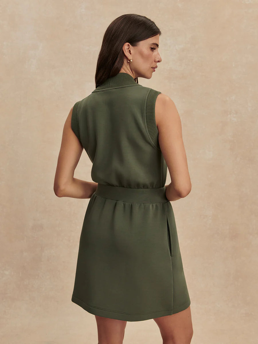 Polyanna Half-Zip Dress | Thyme