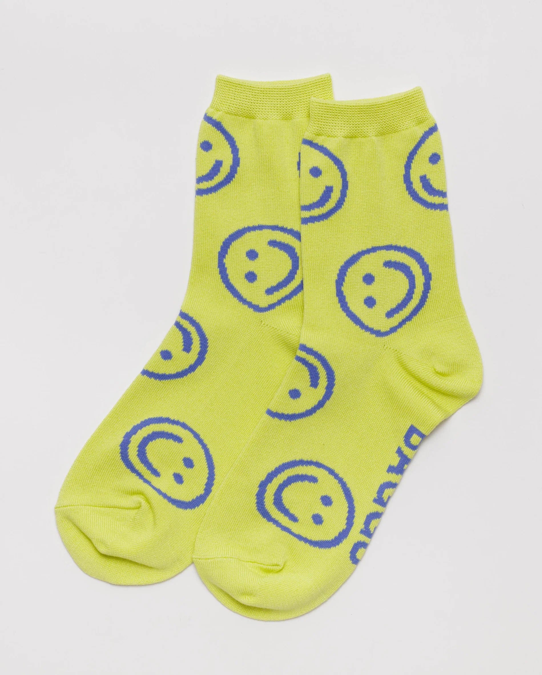 Baggu Crew Sock | Happy Face