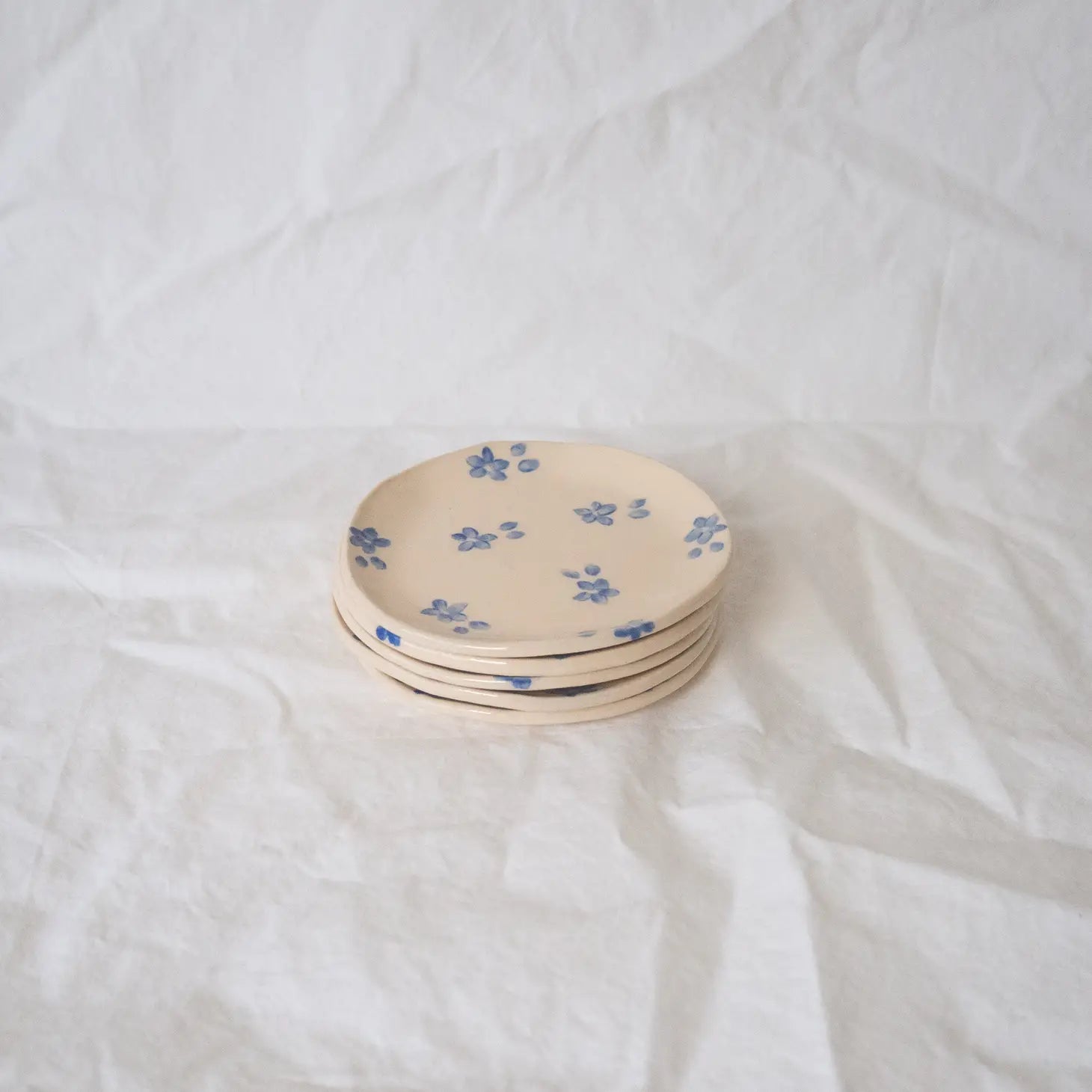 Blue Forget Me Not Ring Dish