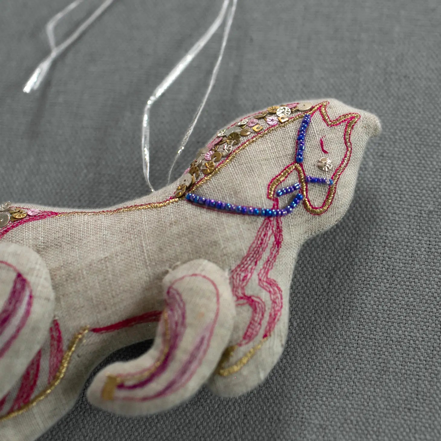 Cotton Carousel Pony Horse Ornament