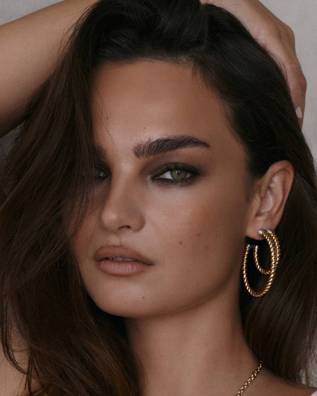 The XL Sierra Rope Hoops | Silver with Gold