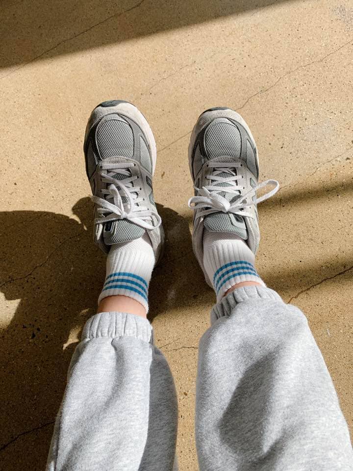 Girlfriend Socks in Grey
