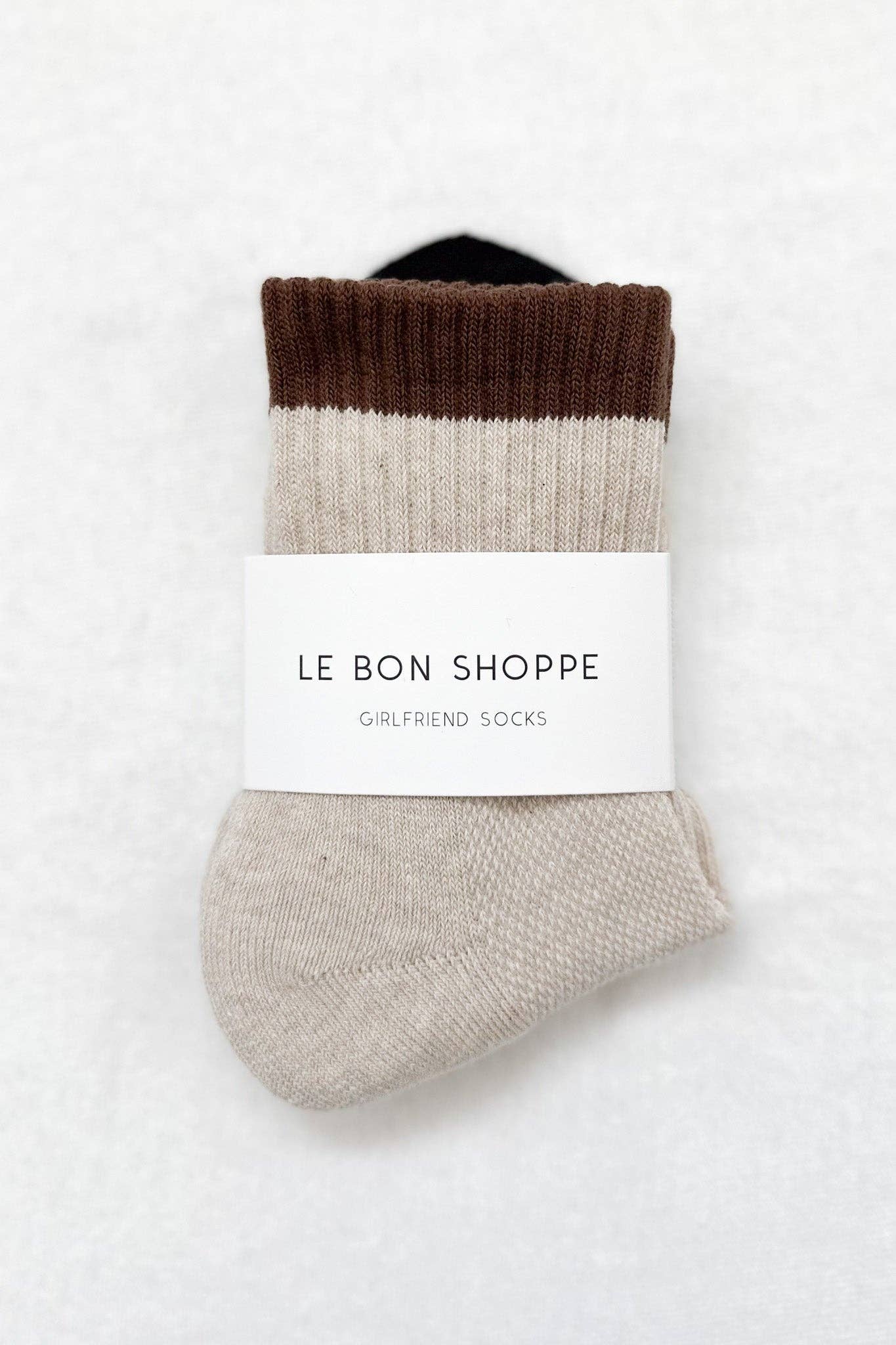 Color Block Girlfriend Socks | Black Coffee