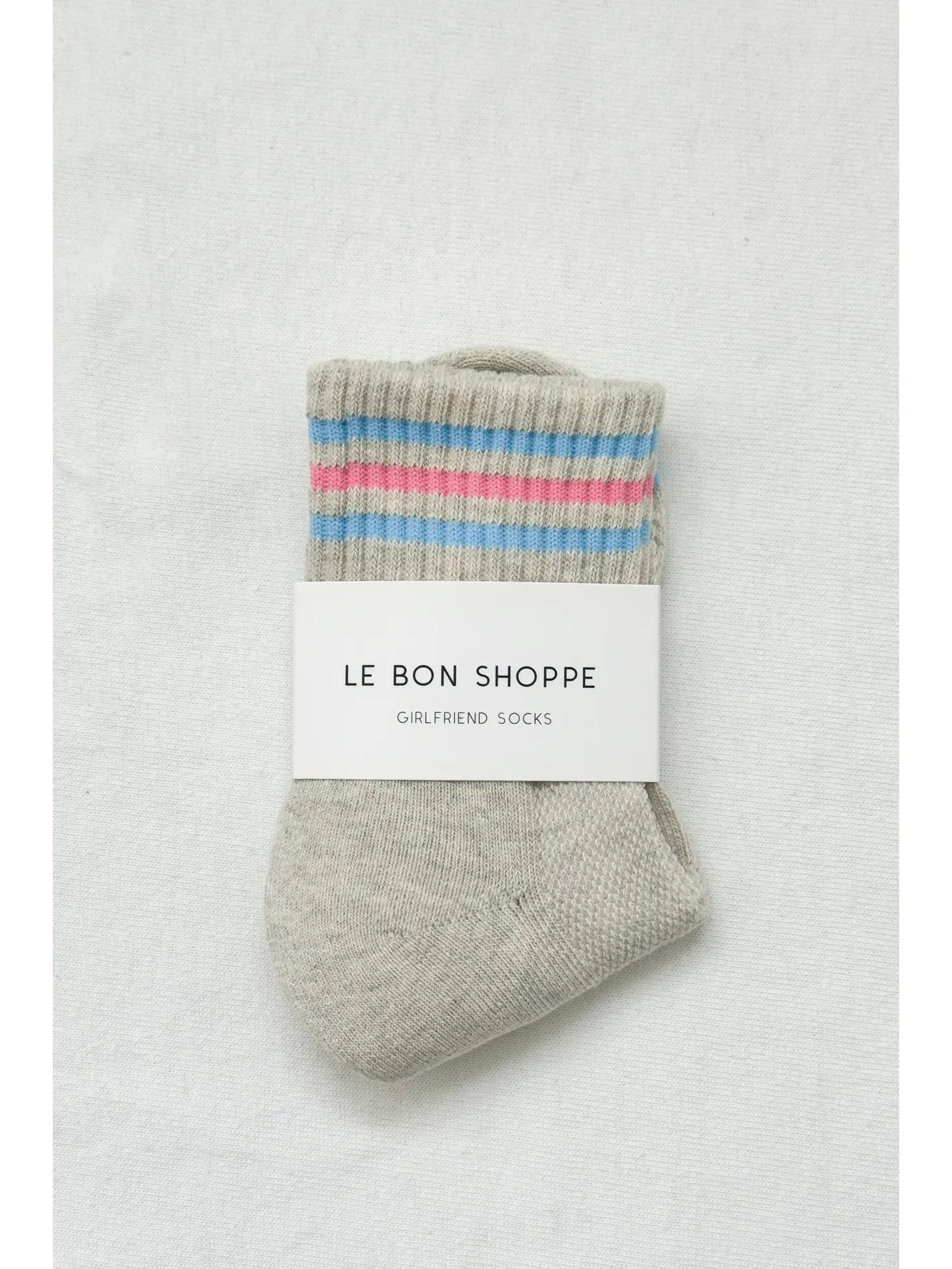 Girlfriend Socks in Bright Grey
