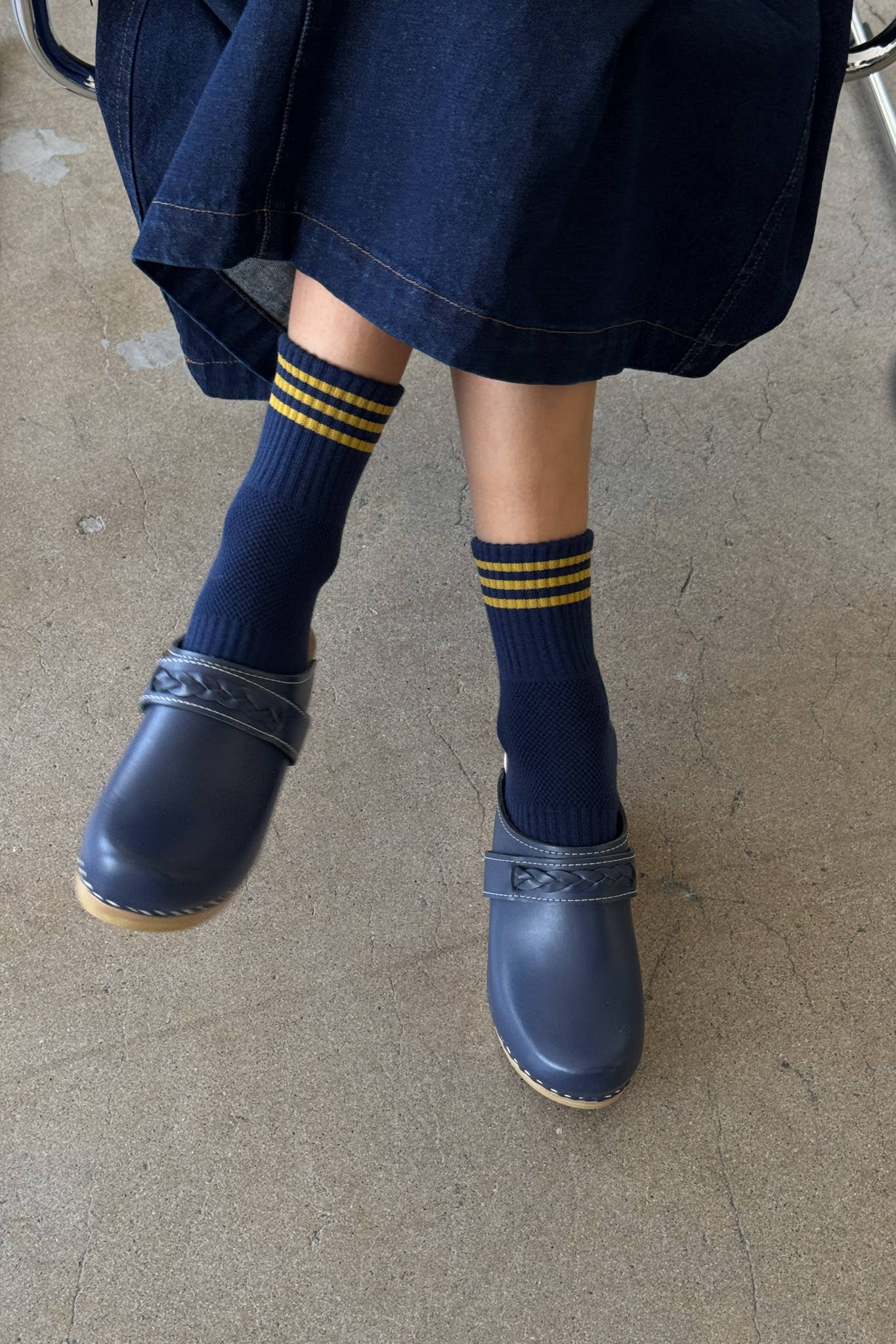 Girlfriend Socks in Navy