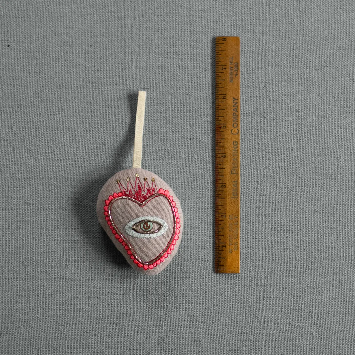 Cotton Sacred Heart Ornament | Filled with Lavender