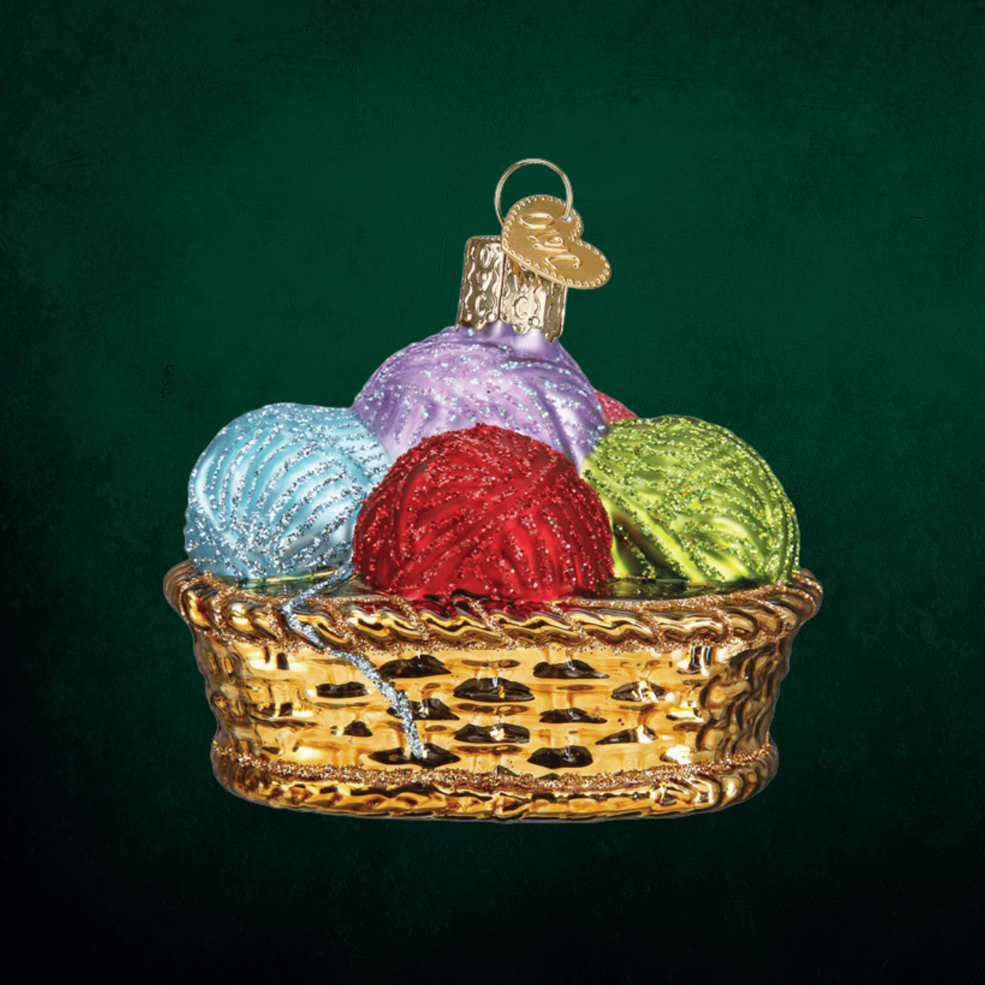 Basket Of Yarn Ornament