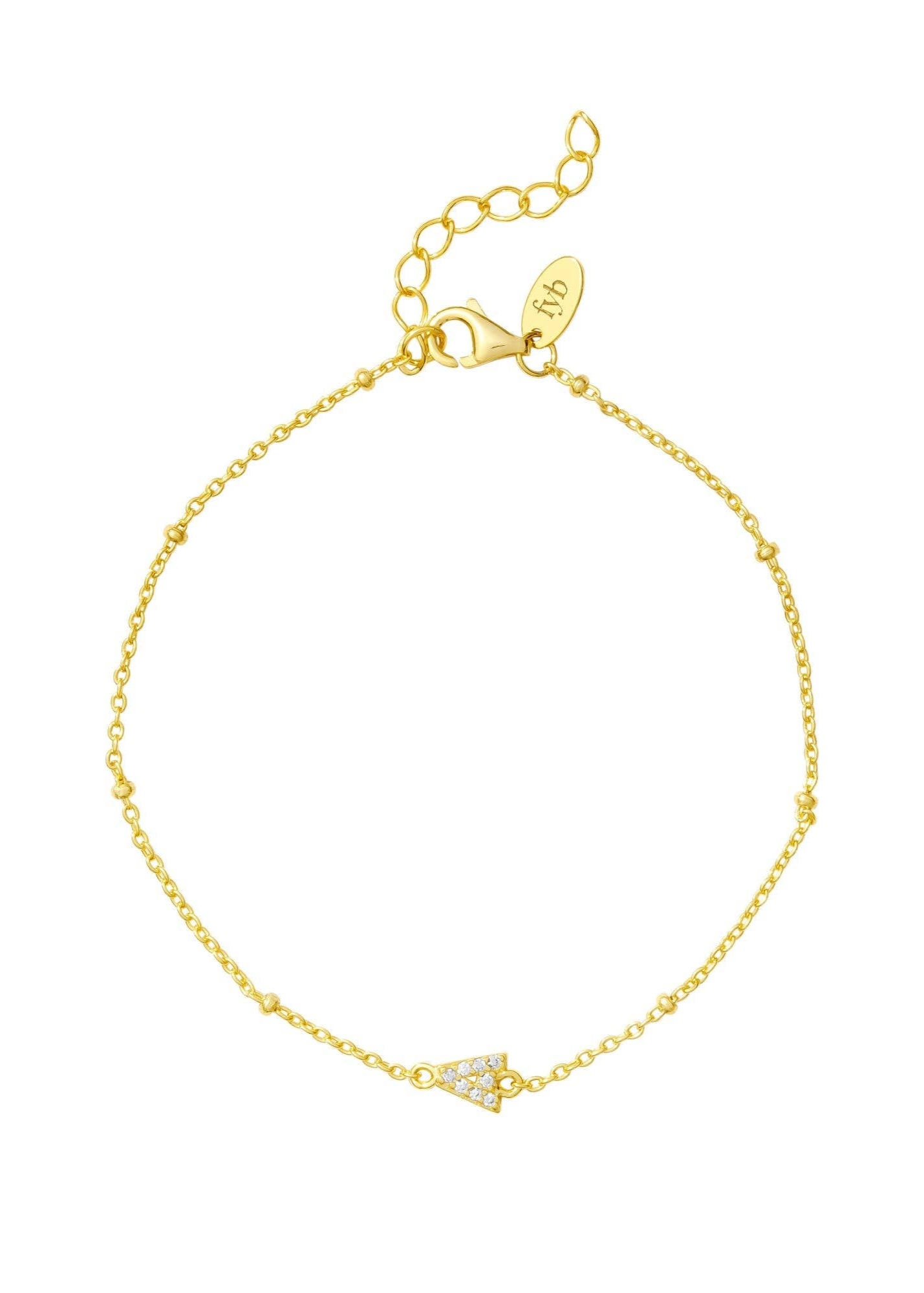 Petite Initial Chain Bracelet