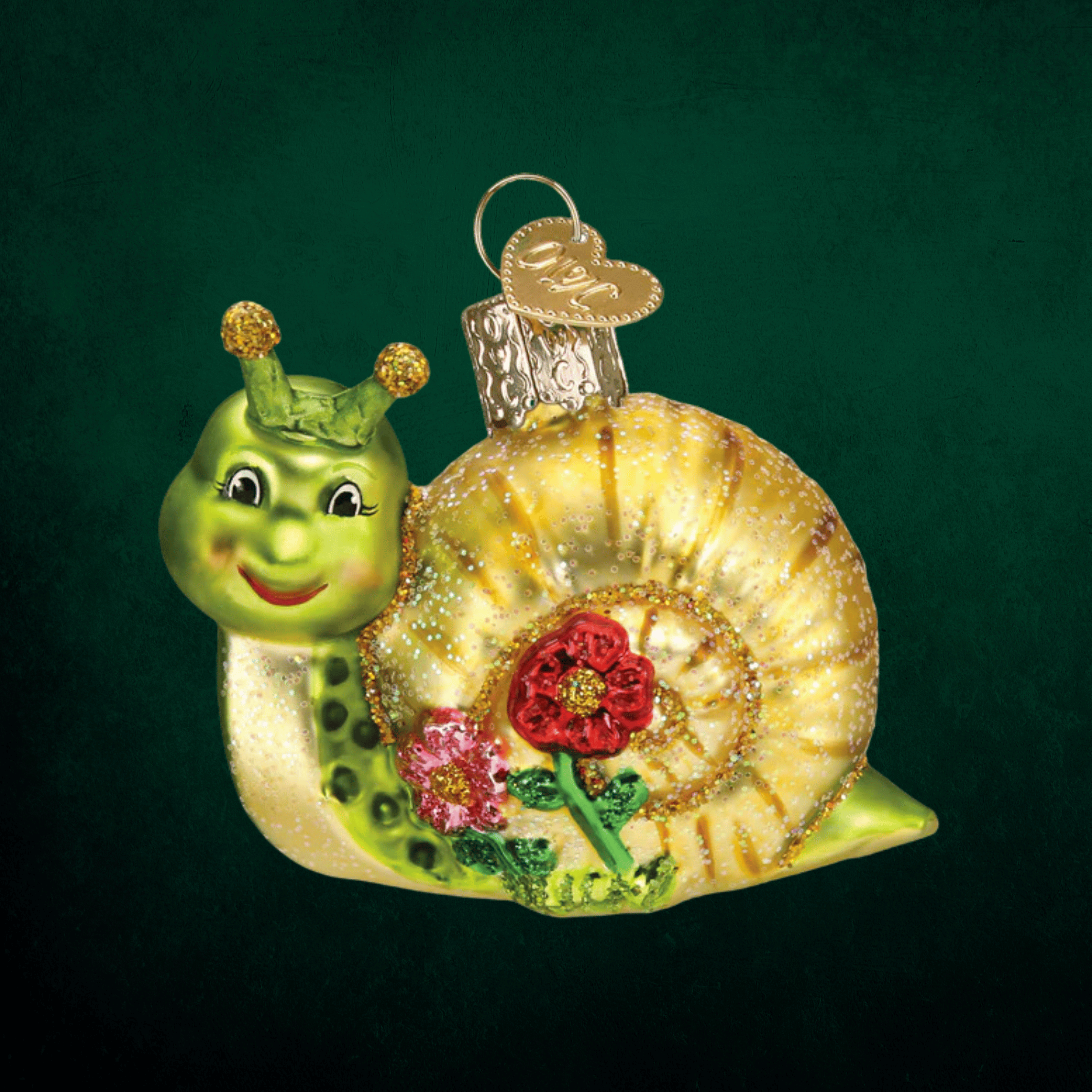 Smiley Snail Ornament
