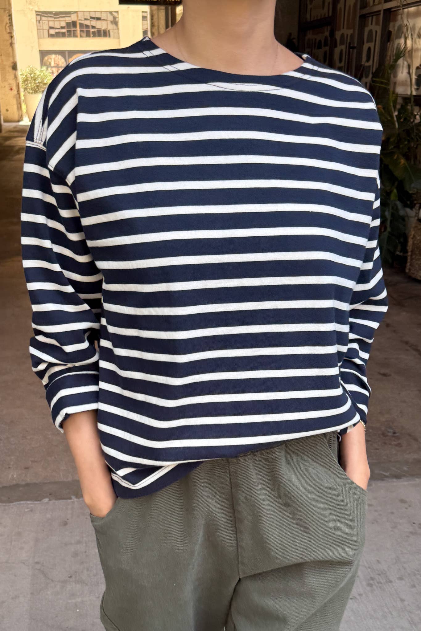 Sailor Top | White Stripe