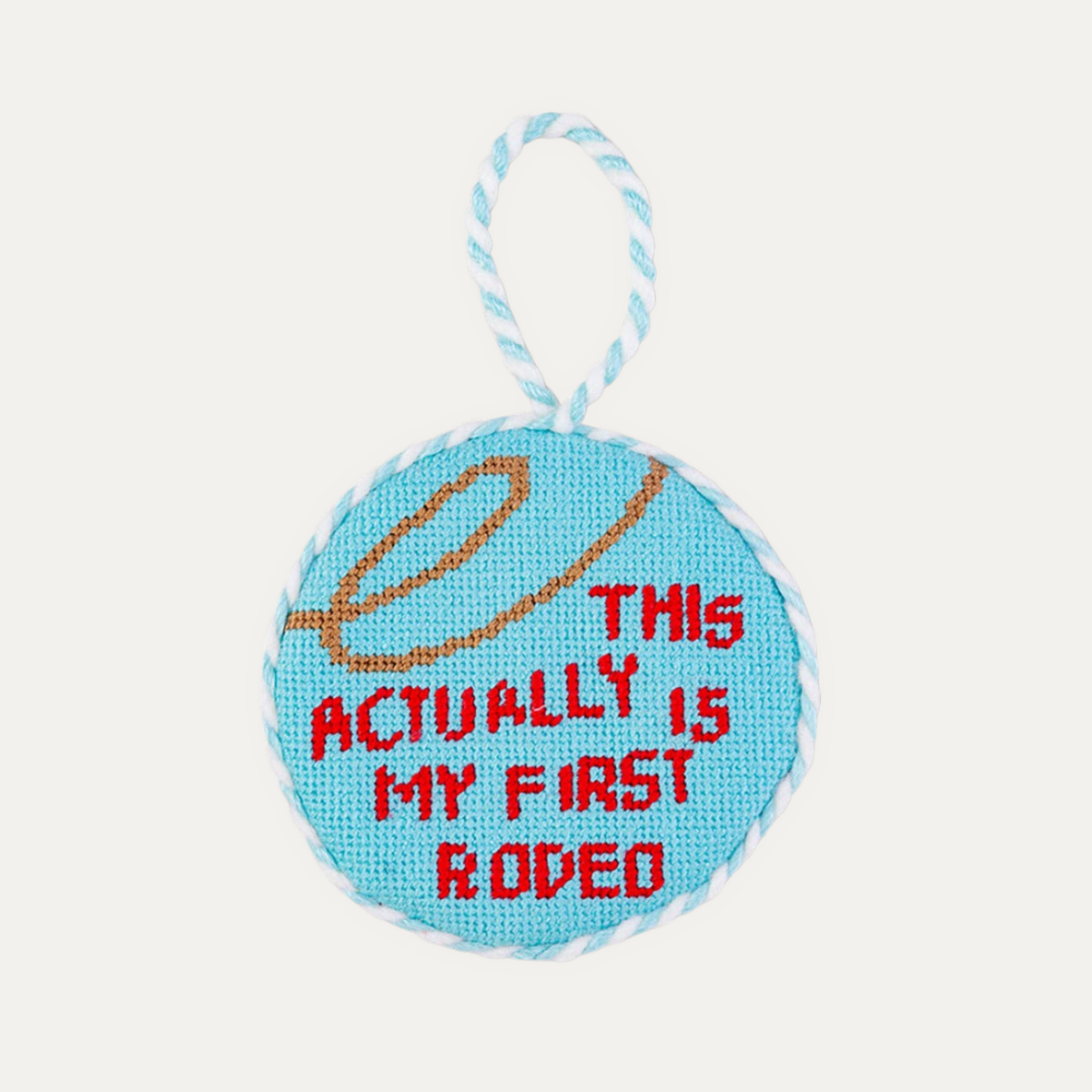 Needlepoint Ornament | First Rodeo