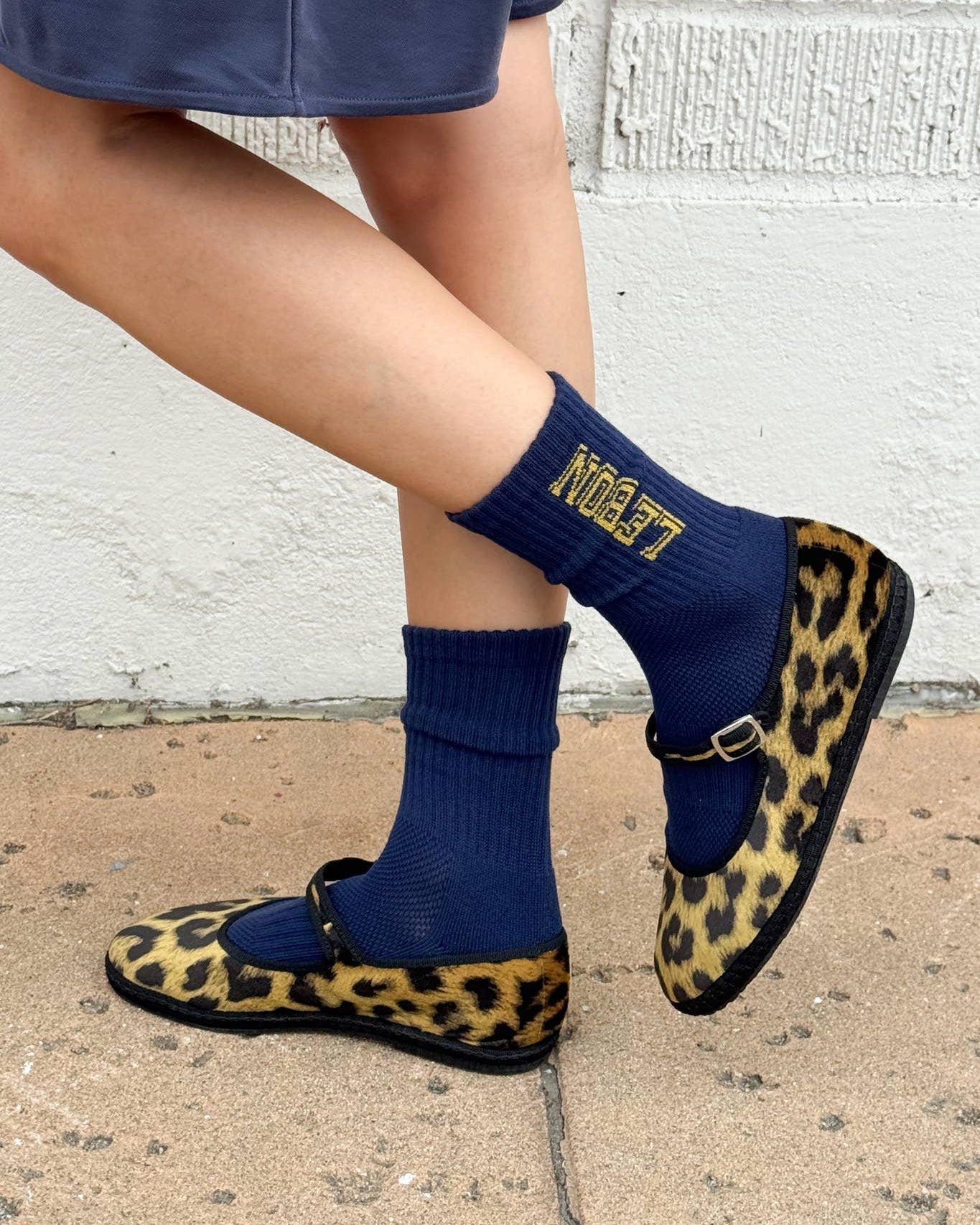 Preppy Socks | Navy Gold