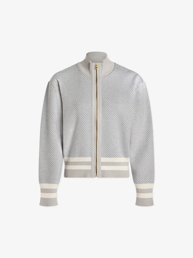 Oregon Knit Jacket in Pearl Blue