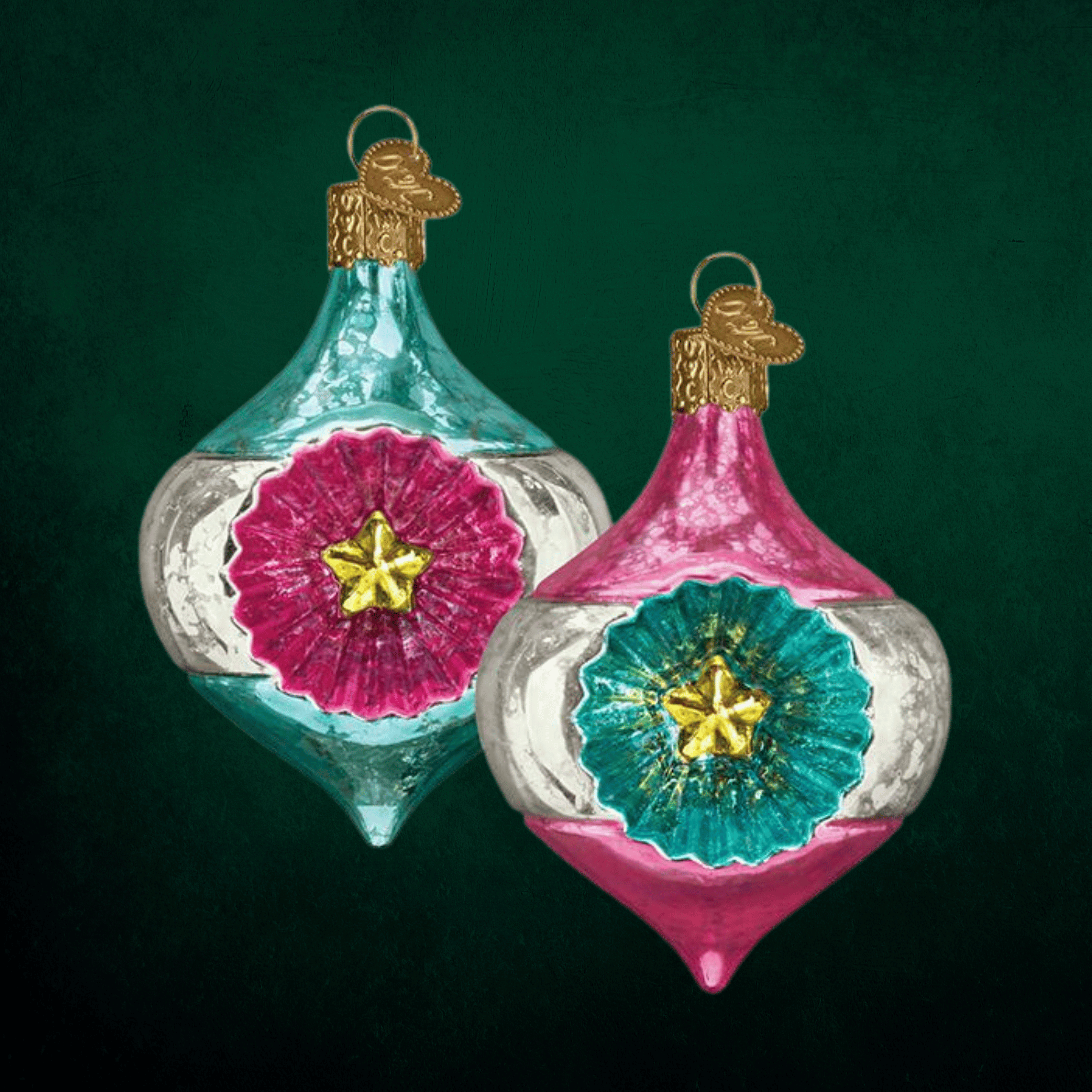 Blue Gleaming Starlight Reflection Ornament