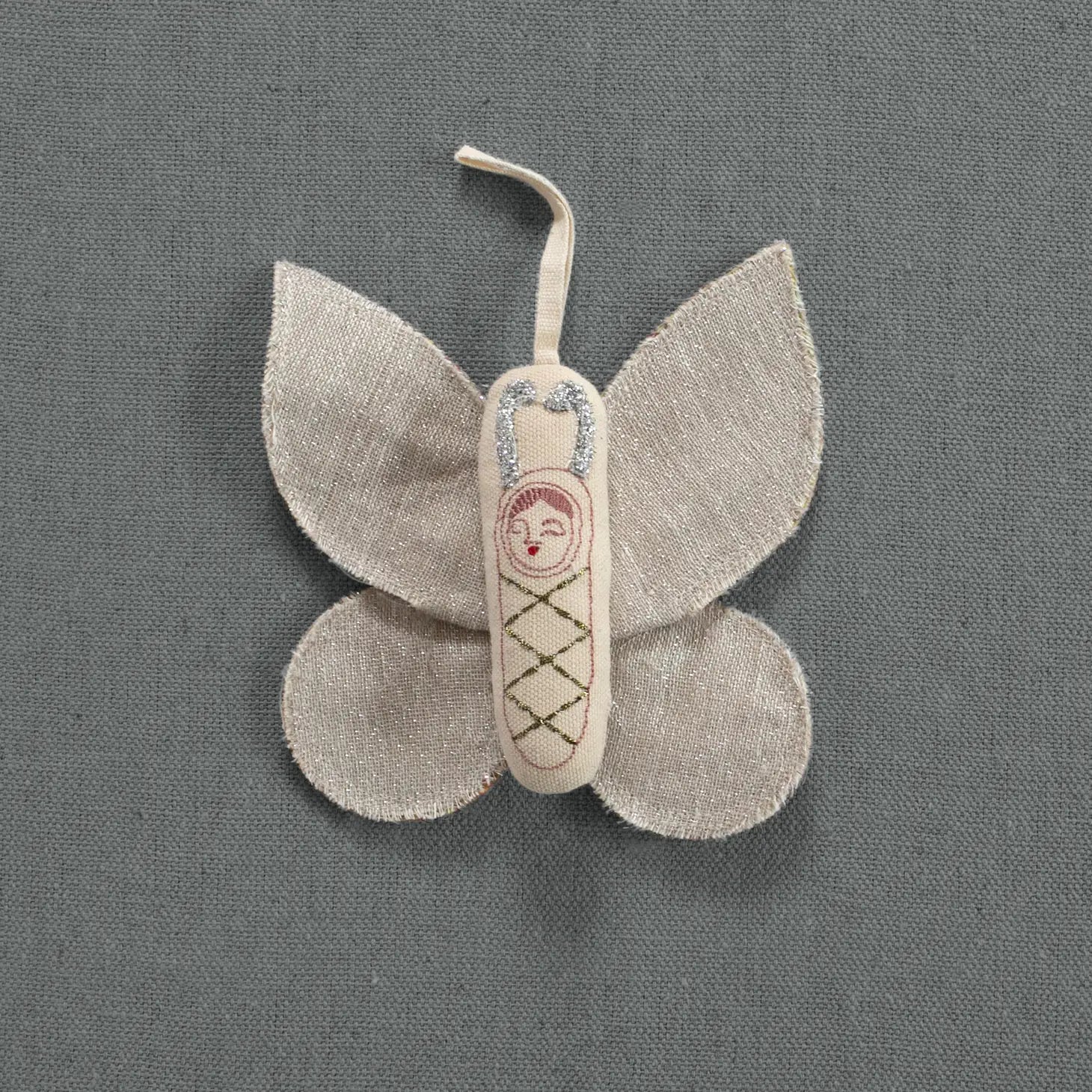 Cotton Sleepy Moth Ornament