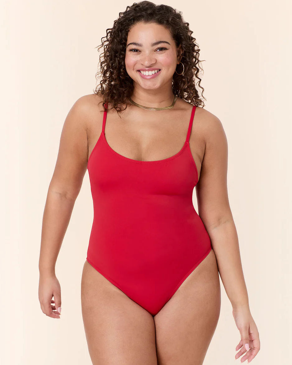 The Amalfi One Piece | Cherry Red