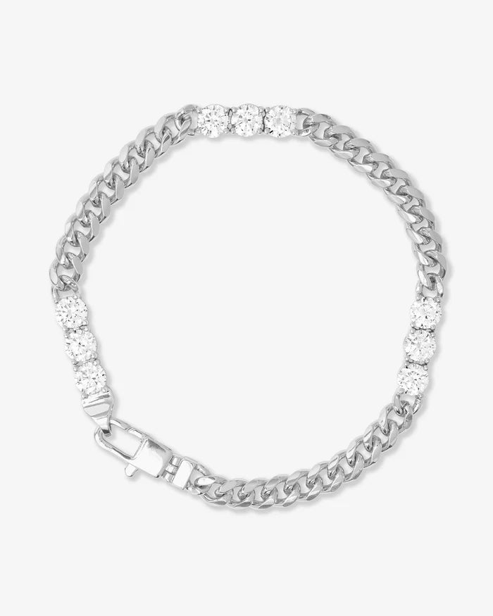 Baby Julian's Obsessed With Diamonds Bracelet | Silver