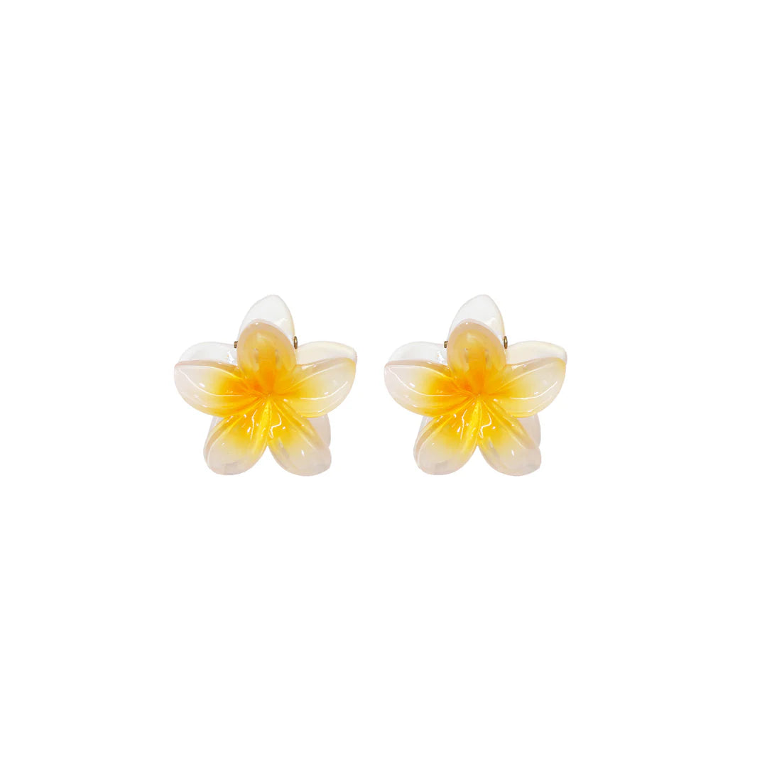Baby Super Bloom Claw Clip Set in Coconut