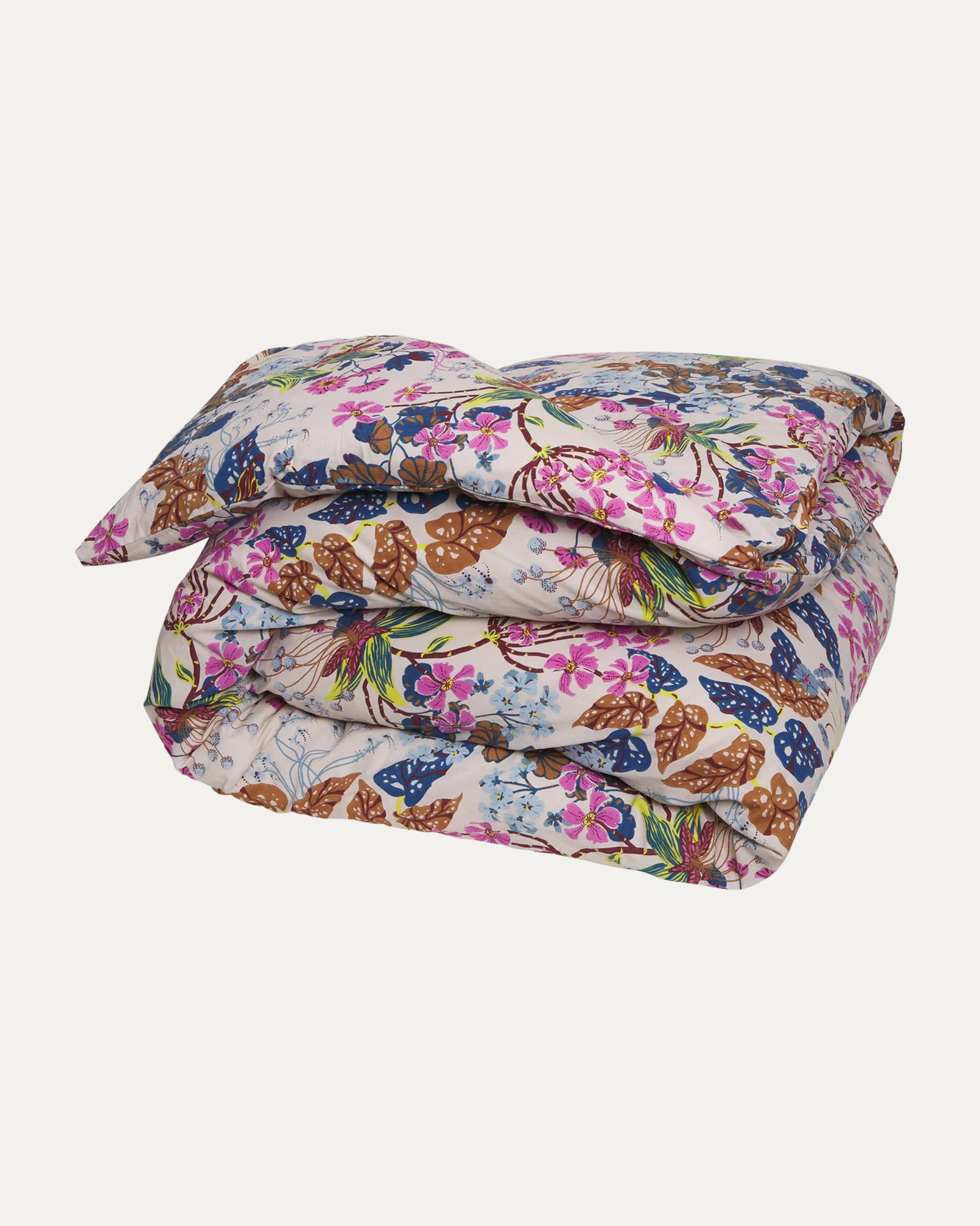 Genevieve Cotton King Duvet Cover | Almond