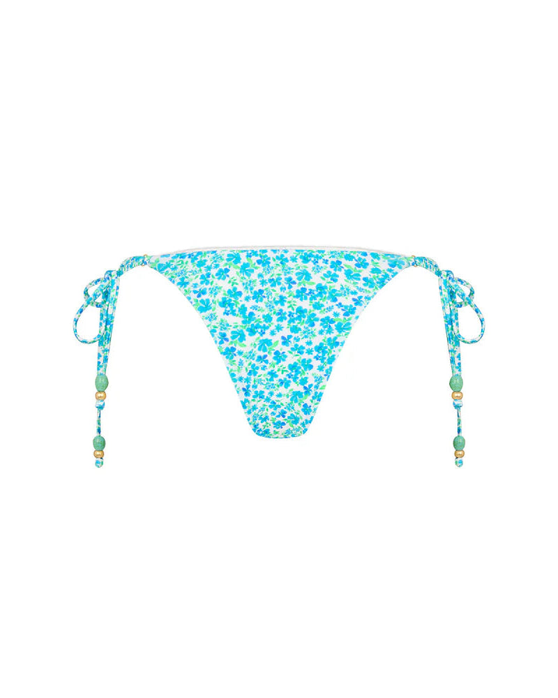 Decorative Thong Tie Side Bikini Bottom | Ocean Aura
