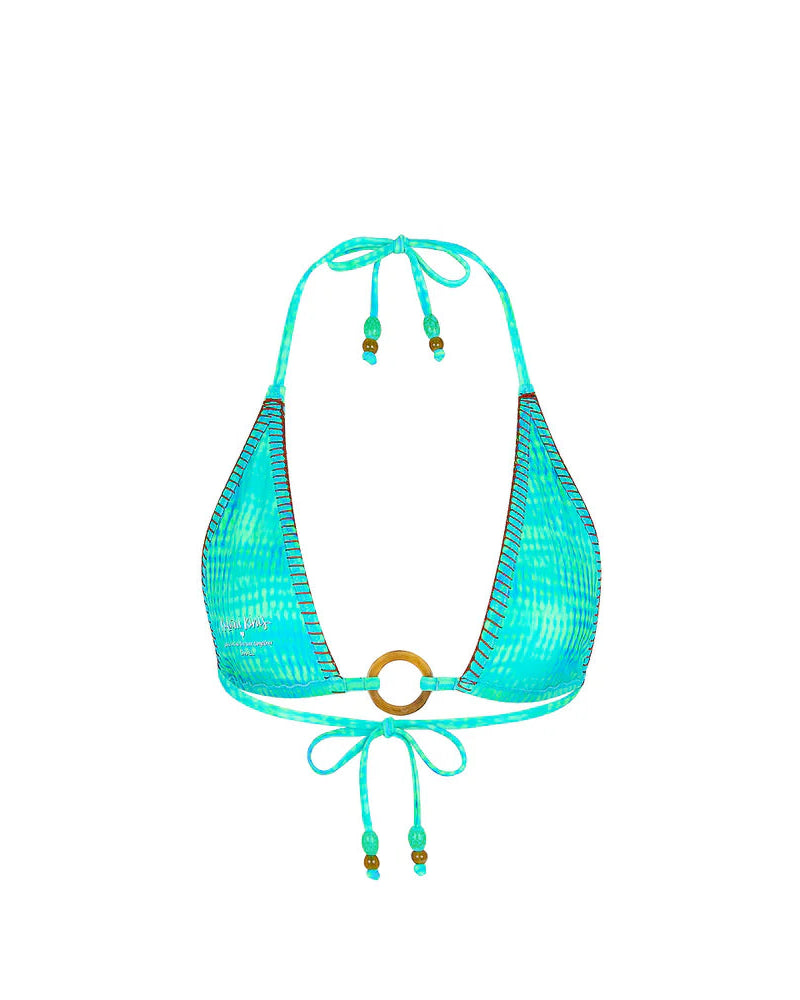 Lace Stitch Ring Halter Bikini Top | Summer Seas