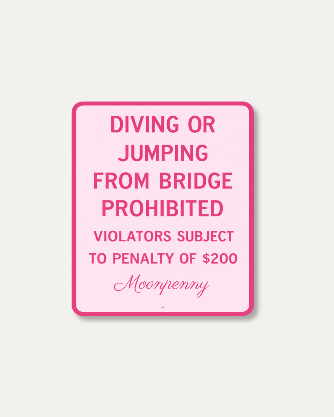 Bridge Dive Fridge Magnet