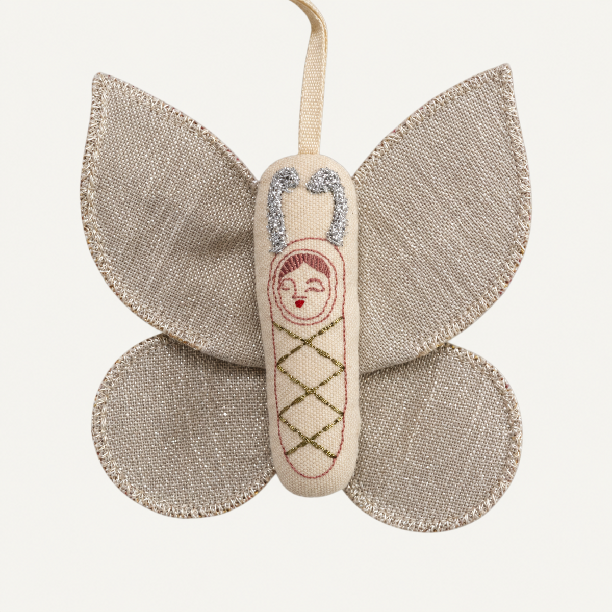 Cotton Sleepy Moth Ornament