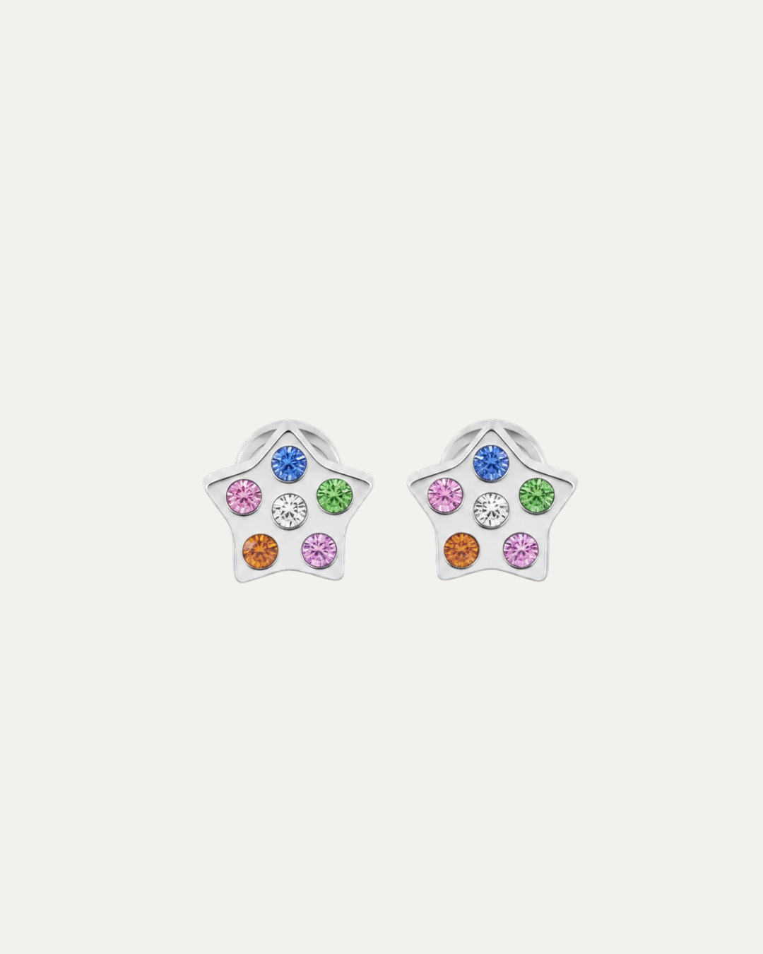 Crystal Stars Stud Earrings
