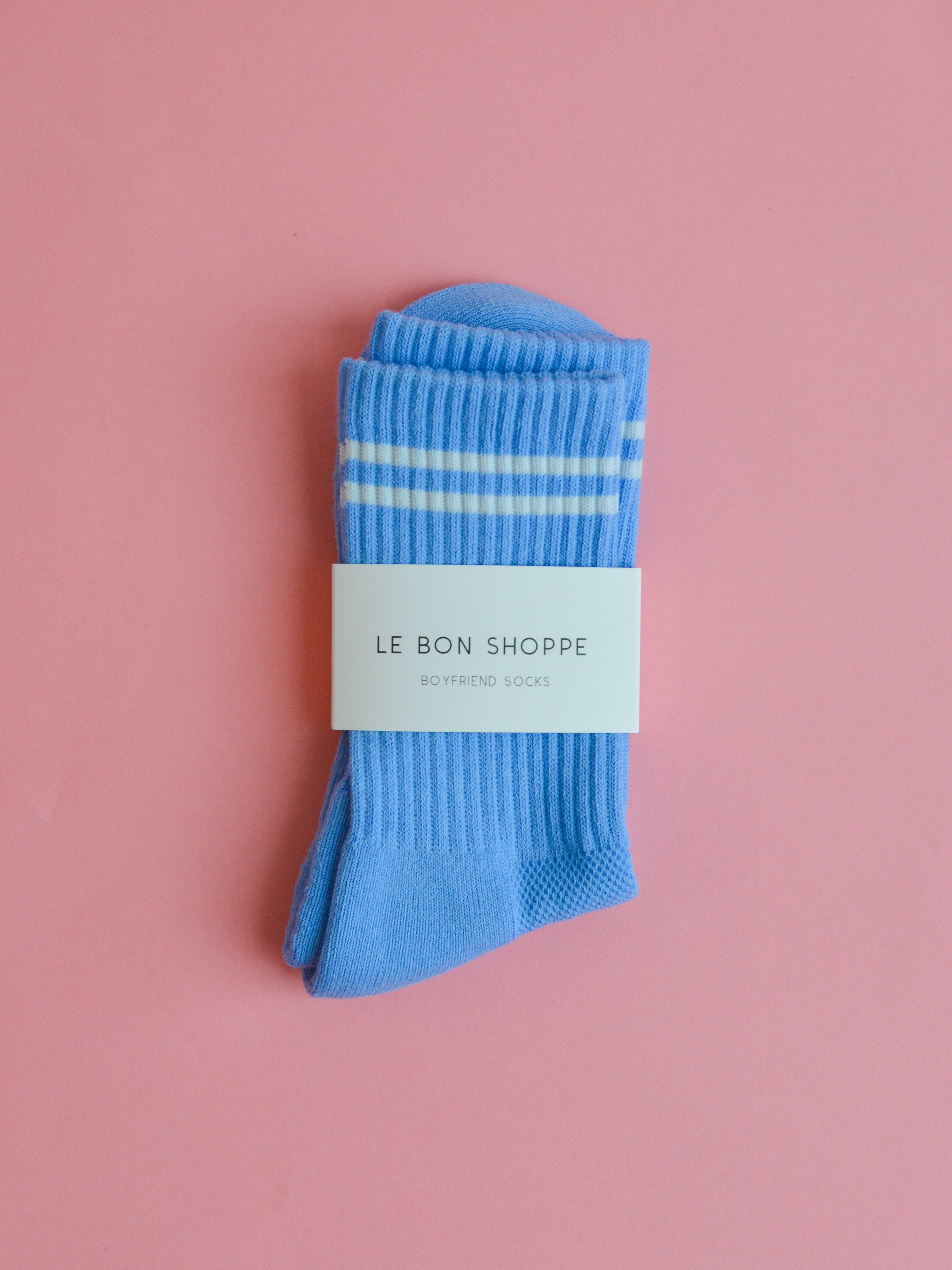 Boyfriend Socks in French Blue