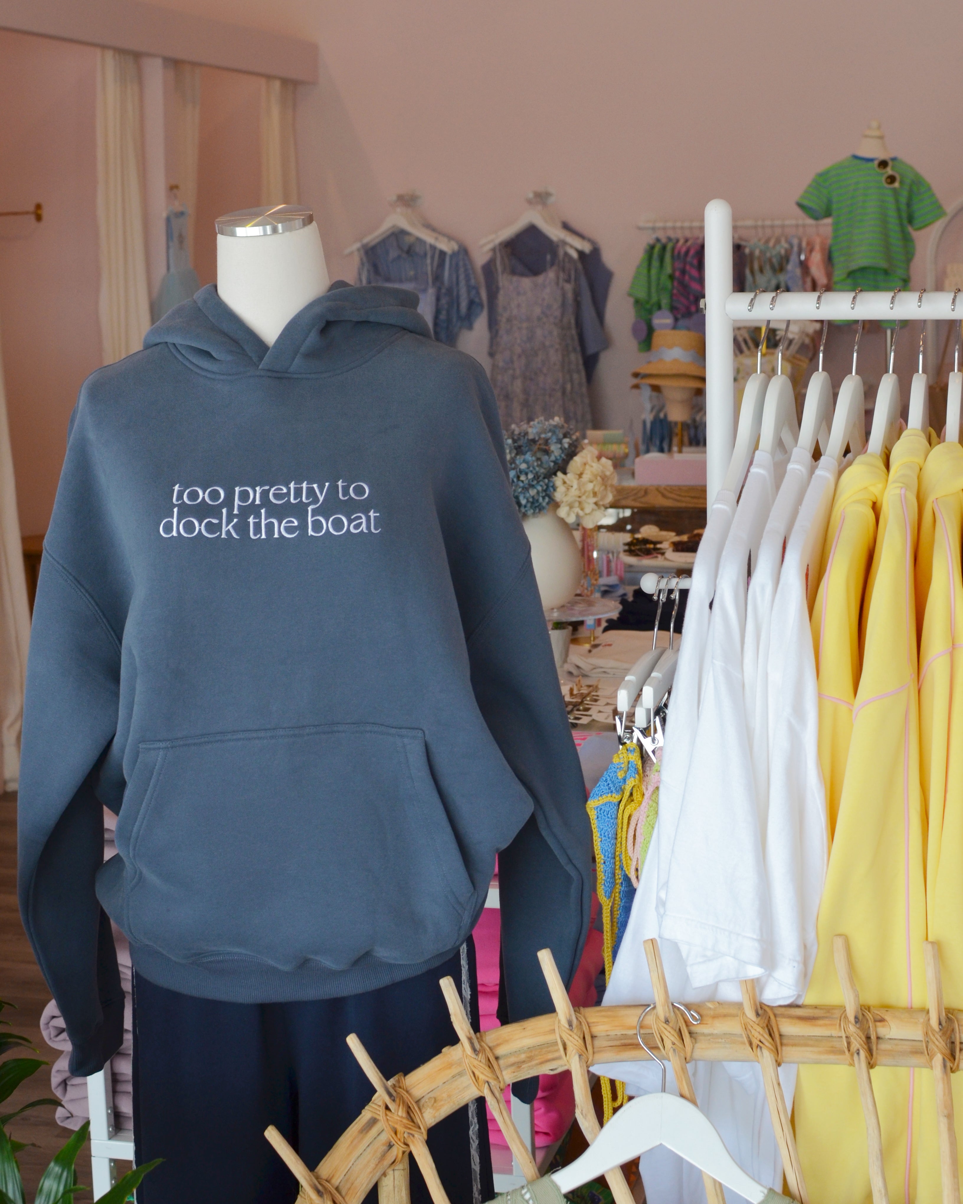 Too Pretty Hoodie | Washed Navy
