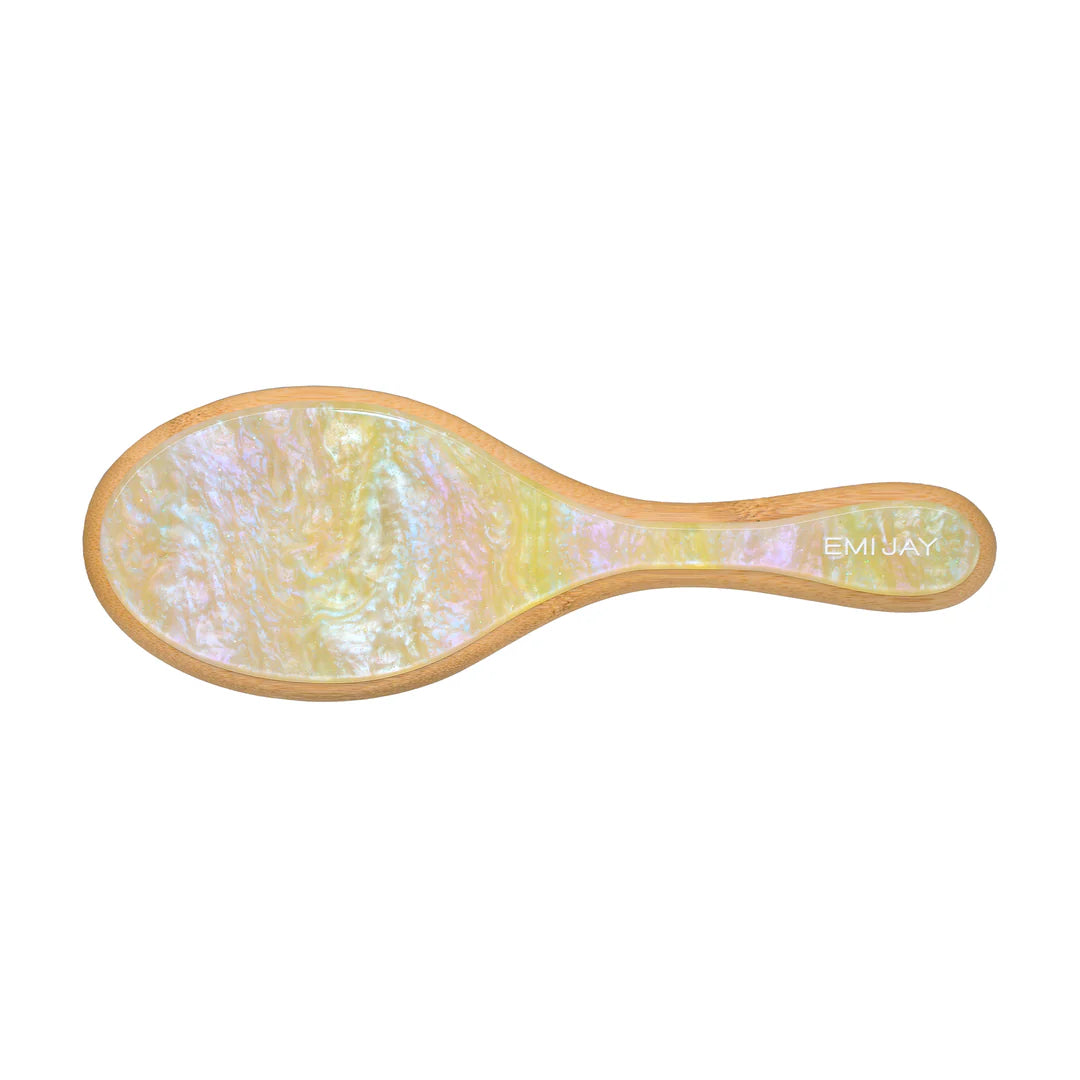 Flat Hair Brush in Lemon Sugar