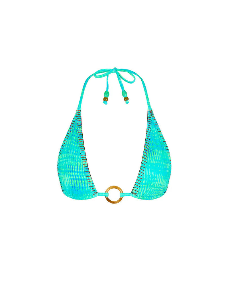Lace Stitch Ring Halter Bikini Top | Summer Seas
